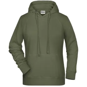 Damen Kapuzen-sweatshirt &quot;8023&quot; L, olive