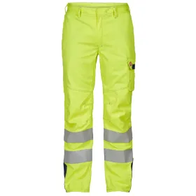 Multinorm Bundhose &quot;2285-175&quot; Safety+ Kl .2 gelb/marine 44