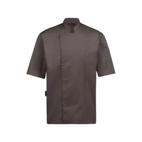 Herren kurzarm Kochjacke &quot;5562&quot; L, braun