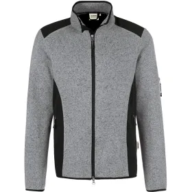 Strickfleece-Jacke &quot;DAWSON&quot; 836 grau-meliert, M