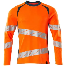 Warnschutz Langarmshirt &quot;ACCELERATE SAFE&quot; UV-Schutz 3XL, orange/dunkelpetroleum