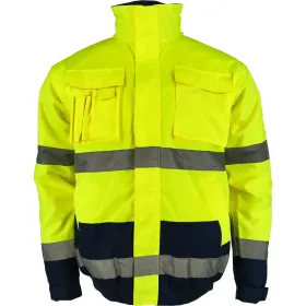 Warnschutz-Pilotenjacke &quot;HASSO&quot; gelb/marine M