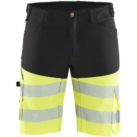 Warnschutz Stretch Shorts &quot;1541&quot; C54, schwarz/gelb