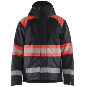 Warnschutz Winterjacke Kl. 1 &quot;4480&quot; schwarz/rot, M