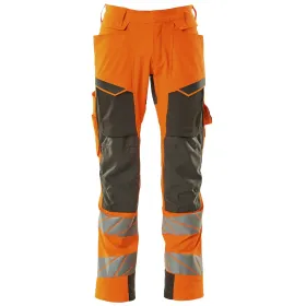 Warn Stretchbundhose Kl.2 ACCELERATE SAFE  orange/dunkelanthrazit, 76C56 (EU 28)