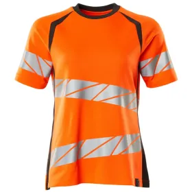 Damen Warnschutz T-Shirt &quot;ACCELERATE SAFE&quot; UV-Schutz M, orange/dunkelanthrazit