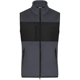 Fleeceweste &quot;JN1310&quot; 3XL, carbon/black