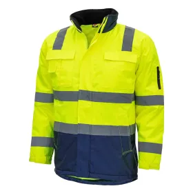 Warnschutz Parka &quot;MOTION TEX VIZ&quot; XL, gelb/blau