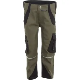 Kinder Stretch-Bundhose &quot;Norit&quot; 170/176, oliv/schwarz