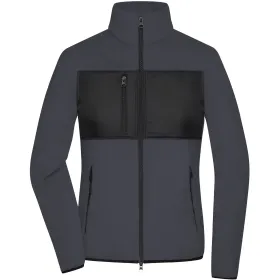 Damen Fleecejacke &quot;JN1311&quot; L, carbon/black