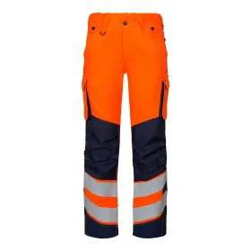 Damen Warnschutz Bundhose &quot;2543-319&quot; Safety Kl. 2 orange/marine, 44