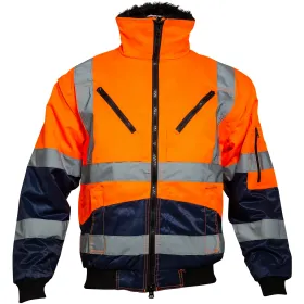 Warnschutz Pilotenjacke 4-in-1 &quot;AGATHA&quot; 0962 Essential orange/marine, L