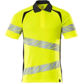 Warnschutz Polo-Shirt &quot;ACCELERATE SAFE&quot; UV-Schutz gelb/schwarzblau, 4XL