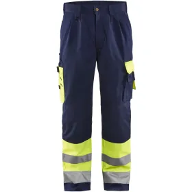 Warnschutz Bundhose HIGH-VIS &quot;1584&quot; Kl. 1 gelb/marine, C58