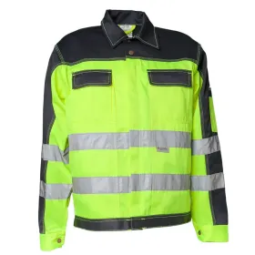 Warnschutz Bundjacke &quot;KONTRAST&quot; gelb/marine, 56