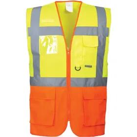 Warnweste Executive &quot;PRAG&quot; Kl. 2 gelb/orange XL