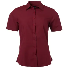 Damen Kurzarm Bluse &quot;JN679&quot; 3XL, wine