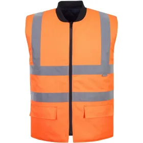 Warnschutz Wende-Steppweste &quot;S469&quot; L, Orange