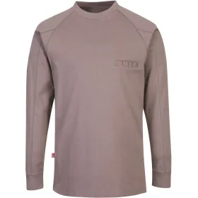Multinorm Langarmshirt FR33 FR Antistatic L, grau