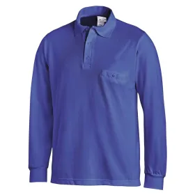 Langarm-Poloshirt &quot;08/841&quot; L, königsblau