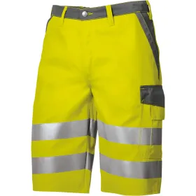 Warnschutz-Shorts &quot;2014-845&quot; Hi-Vis Comfort 52, warngelb/dunkelgrau