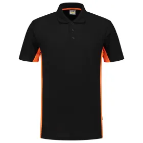 Polo-Shirt Bicolor &quot;202004&quot; Workwear M, black/orange