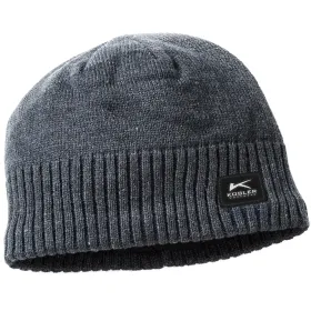Strickmütze mit Fleecefutter Anthrazit 