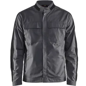 Stretch Bundjacke &quot;4444&quot; Industrie mittelgrau/schwarz, XS