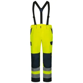 Warnschutz Regenhose Kl. 2 &quot;BJARKI/FLOKI&quot;  gelb/marine, M