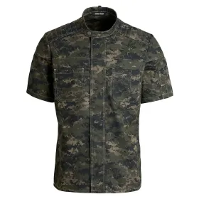 Biker Kochjacke kurzarm &quot;23530&quot; camouflage, 4XL