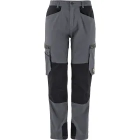 Bundhose &quot;CARGO WORK&quot; Baumwoll-Stretch grau/schwarz, 48