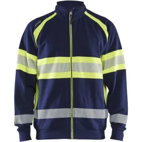 Warnschutz Sweatjacke Kl. 1 &quot;3551&quot; XXL, marine/gelb