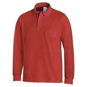 Langarm-Poloshirt &quot;08/841&quot; L, Rot