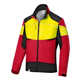 Forstschutz Ultrashell-Jacke &quot;FOREST&quot; L, rot/warngelb