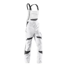 Latzhose &quot;ACTIVIQ&quot; weiß/anthrazit, 56