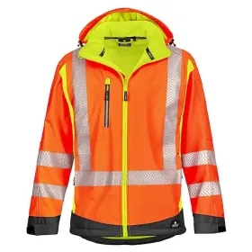 Warnschutz Softshelljacke &quot;HOUSTON&quot; M, orange/gelb