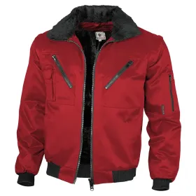 Pilotenjacke 4in1 einfarbig XXL, Rot