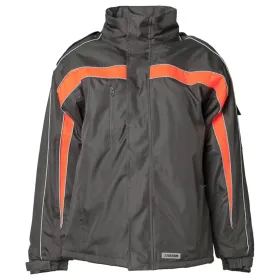 Winterjacke &quot;COSMIC&quot; L, anthrazit/ orange
