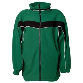 Fleecejacke &quot;PLALINE&quot; grün/schwarz, 4XL