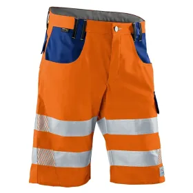 Warnschutz Shorts &quot;REFLECTIQ&quot; orange/kornblau, 52