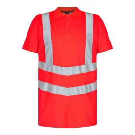 Warnschutz Polo-Shirt &quot;9546-182&quot; Safety UV-Schutz Rot, XL