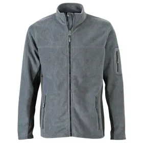 Fleecejacke &quot;JN842&quot; XL, carbon/black