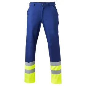 Warnschutz Bundhose &quot;8397&quot; High Visibility marine/fluor gelb, 54