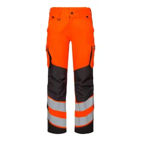 Damen Warnschutz Bundhose &quot;2543-319&quot; Safety Kl. 2 36, orange/grau