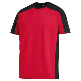 T-Shirt zweifarbig &quot;MARC&quot; L, rot/schwarz