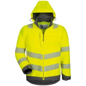 Warnschutz Winterjacke 2-in-1  L, gelb/grau