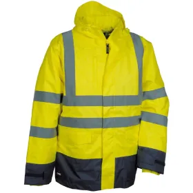 Warnschutz 3in1 Winterparka &quot;TELSEN&quot; gelb, 4XL