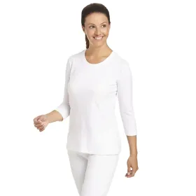 Damen-Shirt 3/4 Arm &quot;08/2529&quot; S, Weiß