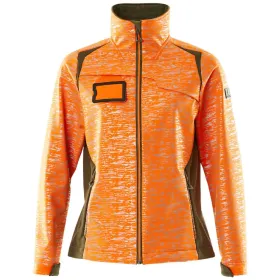 Damen Softshell Jacke &quot;ACCELERATE SAFE&quot; orange/moosgrün, S