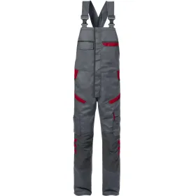 Latzhose &quot;1555 STFP&quot; Fusion Skarup C56, grau/rot